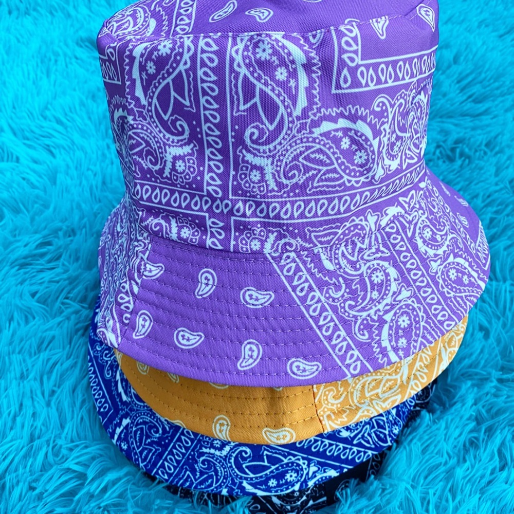 4 MORE REVERSIBLE BANDANA BUCKETS‼️
